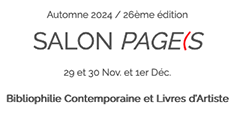 29-30 Nov. et 1er Déc. Salon PAGE(S . 100 exposants  + l’invité d’honneur Titus Carmel.